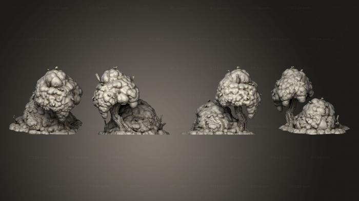 Растения (Сон Кролика На Снежном Дереве Завершен, PLANT_0892) 3D модель для ЧПУ станка