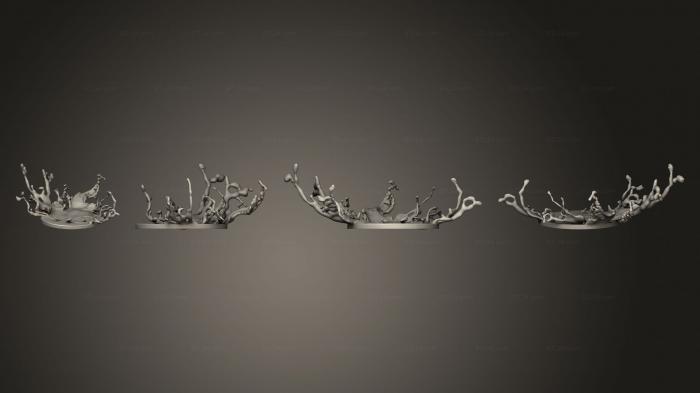 Растения (Брызги воды, PLANT_0921) 3D модель для ЧПУ станка