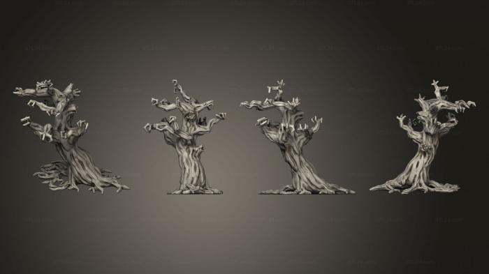 Растения (Жуткие Деревья, PLANT_0924) 3D модель для ЧПУ станка