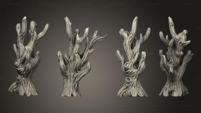 Растения (Болотное Дерево С, PLANT_0978) 3D модель для ЧПУ станка
