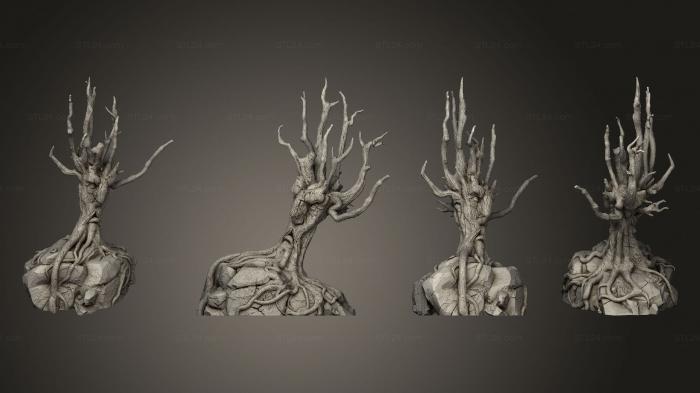 Растения (Деревья Обращены К Дереву B С Лицом, PLANT_1037) 3D модель для ЧПУ станка