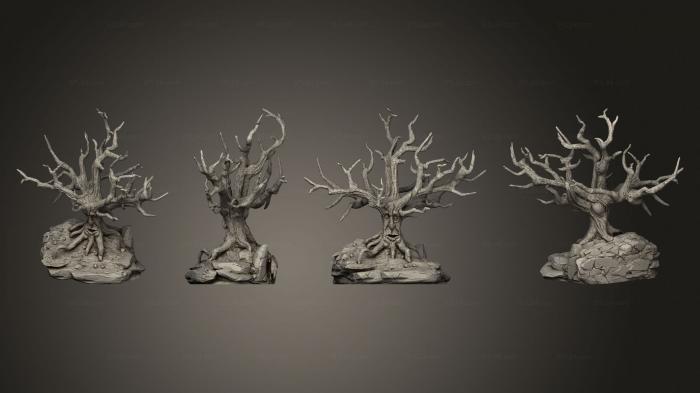 Растения (Деревья Сталкиваются С Деревом E С Лицом, PLANT_1040) 3D модель для ЧПУ станка