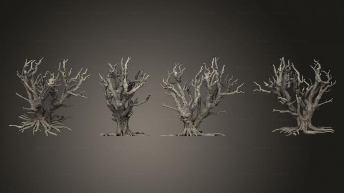 Растения (Деревья Без Лиц Tree D Face, PLANT_1042) 3D модель для ЧПУ станка