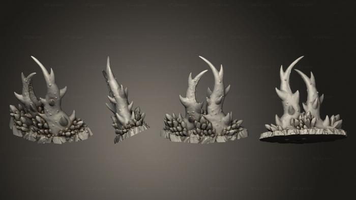 Растения (Растения Когтей Подземья 1 002, PLANT_1045) 3D модель для ЧПУ станка