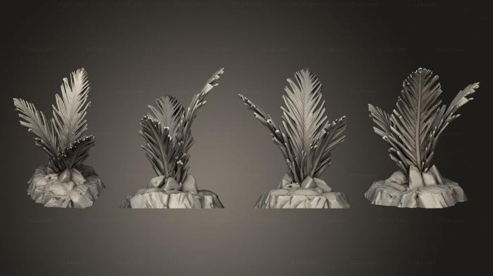 Растения (Венерианский папоротник 1 001, PLANT_1077) 3D модель для ЧПУ станка