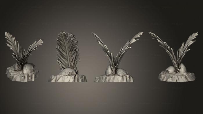 Растения (Венерианский папоротник 1 003, PLANT_1079) 3D модель для ЧПУ станка