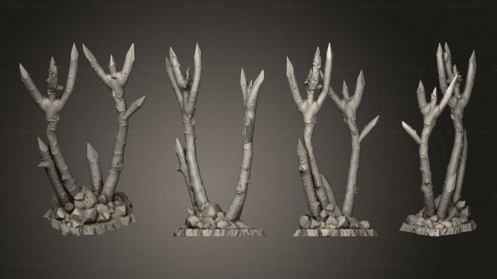 Растения (Брошенные Опасные Палочки 01, PLANT_1141) 3D модель для ЧПУ станка