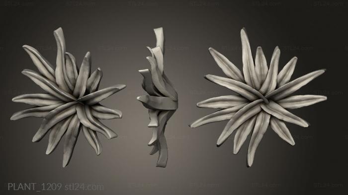 Растения (PLANT_1209) 3D модель для ЧПУ станка