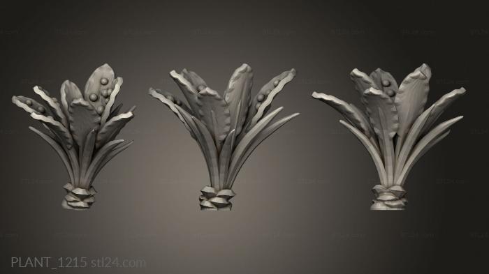 Растения (PLANT_1215) 3D модель для ЧПУ станка