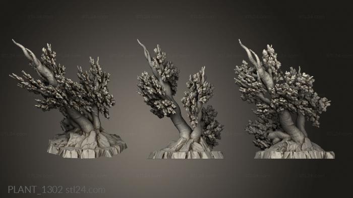 Растения (PLANT_1302) 3D модель для ЧПУ станка