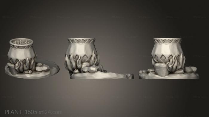 Растения (PLANT_1505) 3D модель для ЧПУ станка