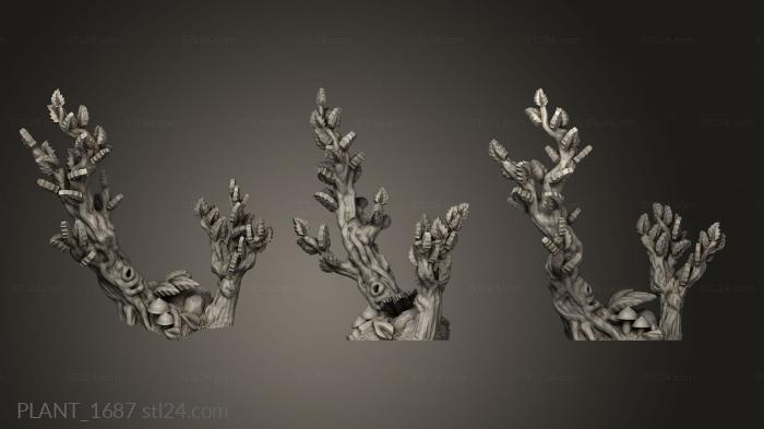 Растения (PLANT_1687) 3D модель для ЧПУ станка