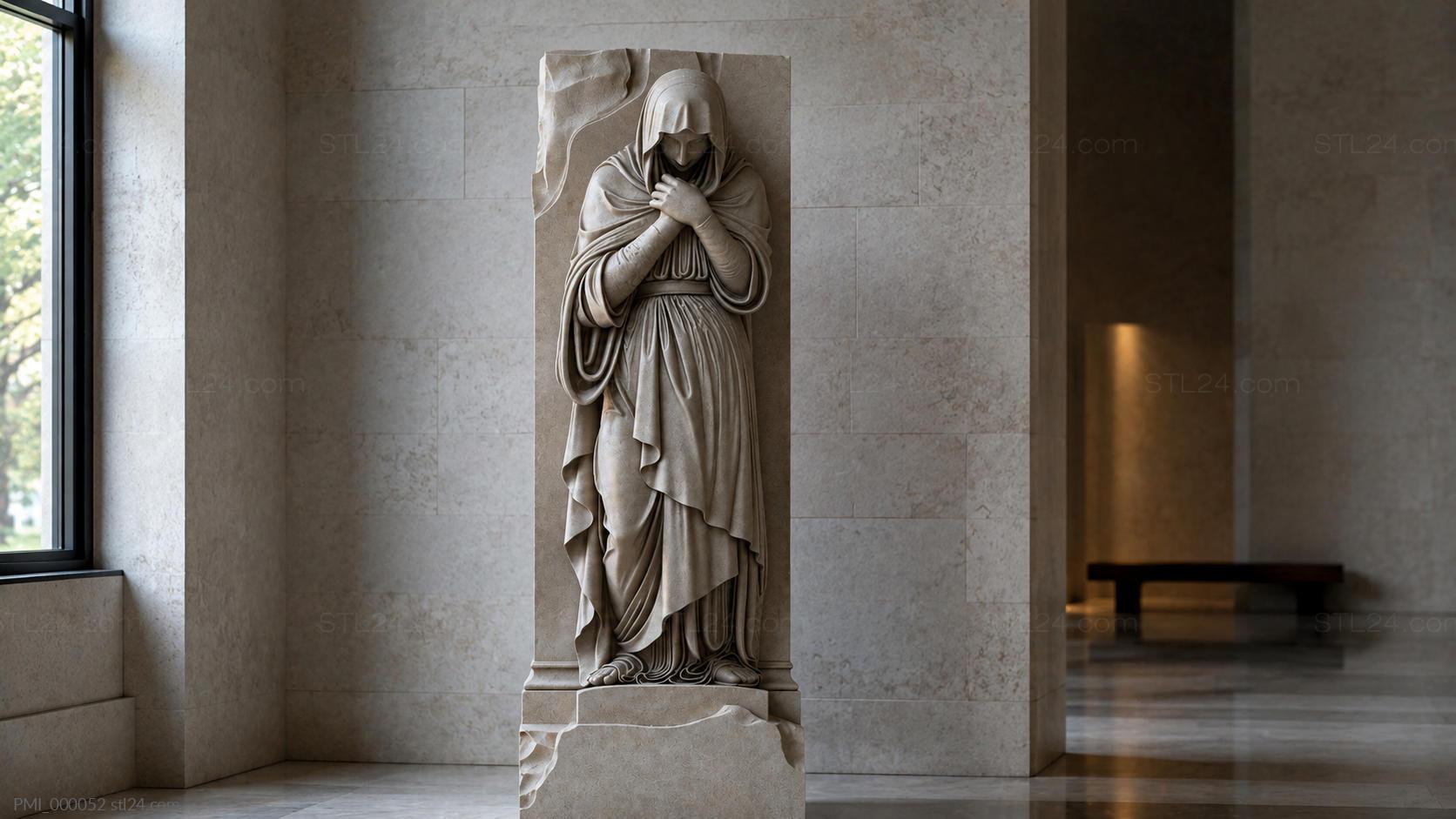 Various monuments - Niche Figure of Sorrow, PMI_000052. 3D stl model ...
