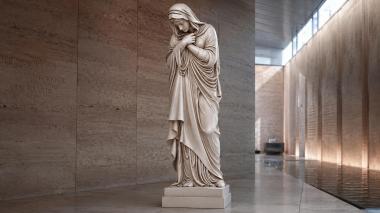 Various monuments Madonna and Child in Drapery - sculpture 3d model