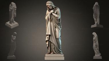 Various monuments (Madonna and Child in Drapery - sculpture, PMI_011108) 3D models for cnc