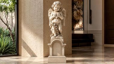 Various monuments Angel with wings on a pedestal 3d model