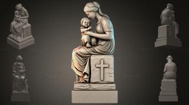 Various monuments (Madonna and Child on the Cross religious monument, PMI_011117) 3D models for cnc
