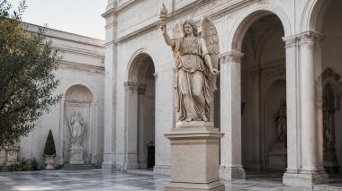 Various monuments Angel with a torch on a pedestal 3d model