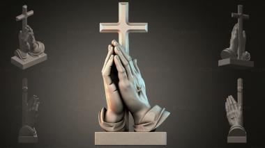 Various monuments (Praying Hands with a Cross - a memorial monument, PMI_011138) 3D models for cnc