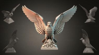 Various monuments (Eagle with outstretched wings on a pedestal, PMI_011162) 3D models for cnc