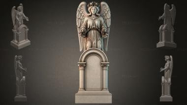 Various monuments (Angel with wings on an architectural arch, PMI_011169) 3D models for cnc