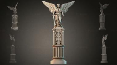 Various monuments (Monument to an angel with a sword on a classical column, PMI_011177) 3D models for cnc