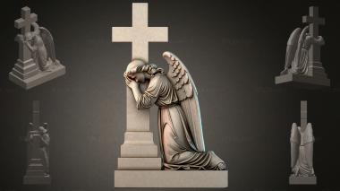 Various monuments (Monument with a praying angel at the cross, PMI_011179) 3D models for cnc