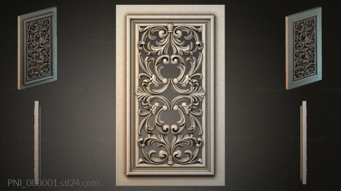 Панели декоративные (PNI_000001) 3D модель для ЧПУ станка