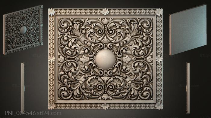 Панели декоративные (PNI_004546) 3D модель для ЧПУ станка
