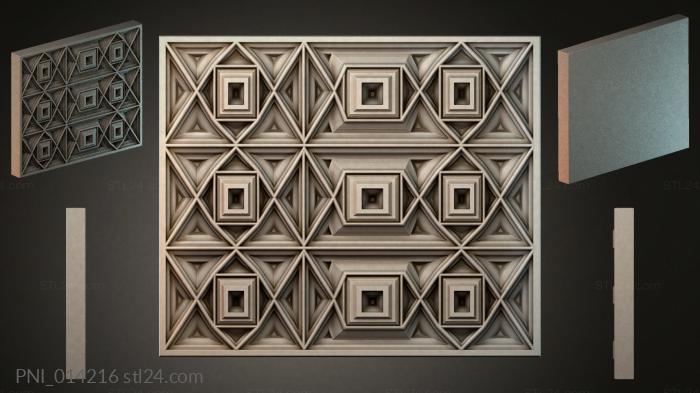 Панели декоративные (PNI_014216) 3D модель для ЧПУ станка