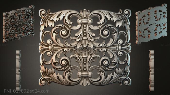 Панели декоративные (PNI_019802) 3D модель для ЧПУ станка