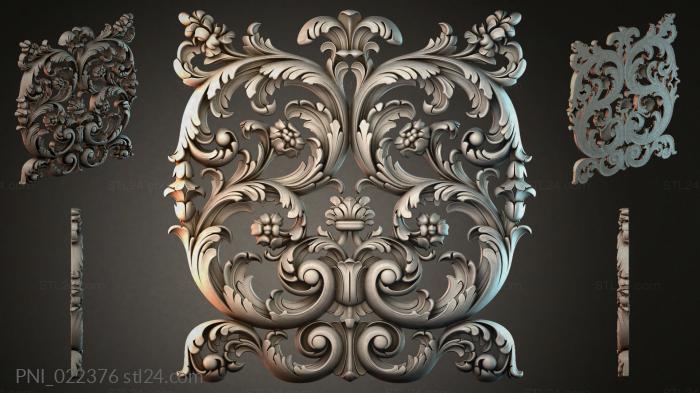 Панели декоративные (PNI_022376) 3D модель для ЧПУ станка