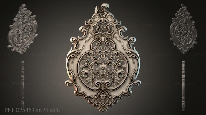 Панели декоративные (PNI_025451) 3D модель для ЧПУ станка