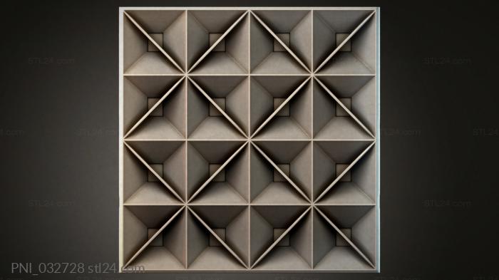 Панели декоративные (PNI_032728) 3D модель для ЧПУ станка