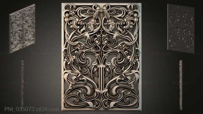 Панели декоративные (PNI_035073) 3D модель для ЧПУ станка