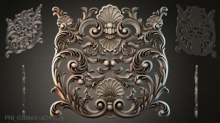 Панели декоративные (PNI_038864) 3D модель для ЧПУ станка