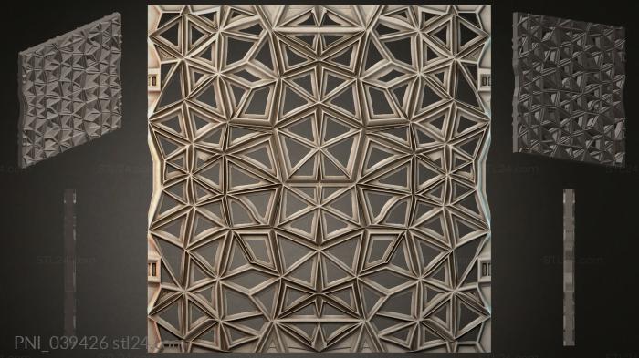 Панели декоративные (PNI_039426) 3D модель для ЧПУ станка