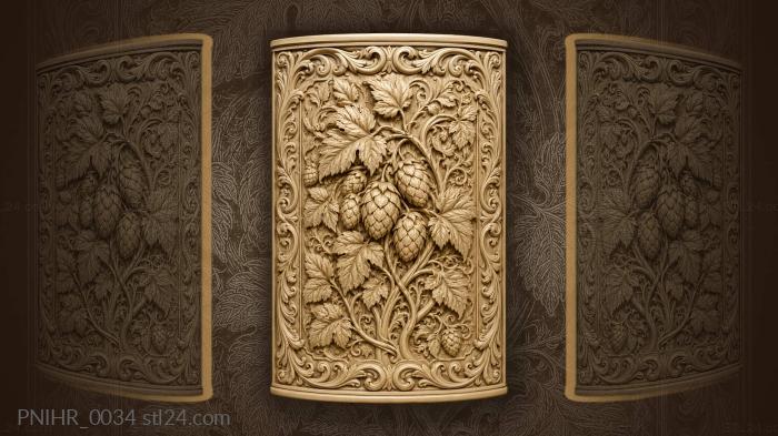 Abundant hops and swirling vines 3d STL model