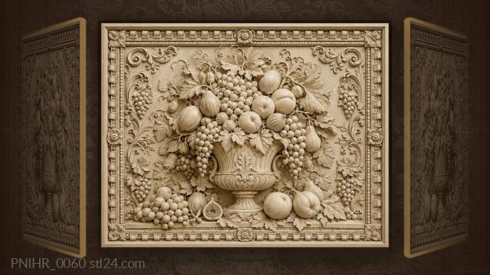 Produce spills through curling grapevines 3d STL model