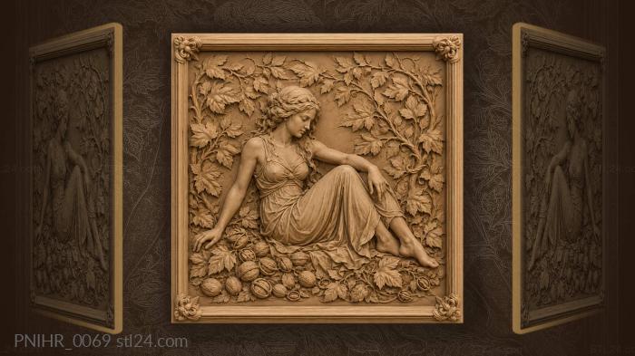 Vines walnuts autumn harvest bounty 3d STL model
