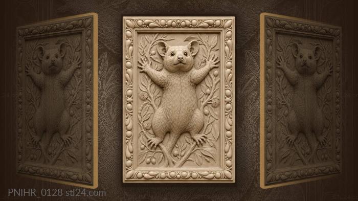 Marsupial holding central space 3d STL model