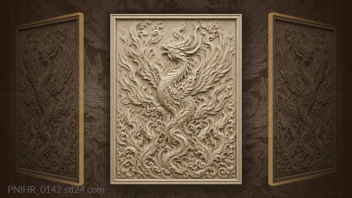 Rising fire spirit abstract design 3d STL model