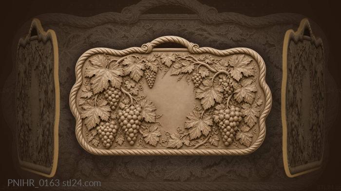 Grapes around a smooth centre with a handle 3d STL model