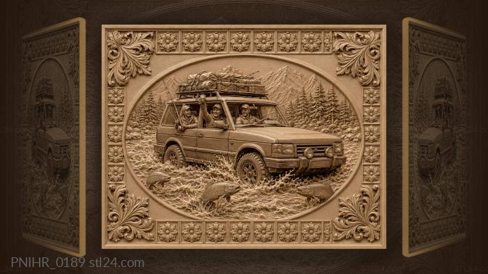 Offroad adventure with fishing friends 3d STL model