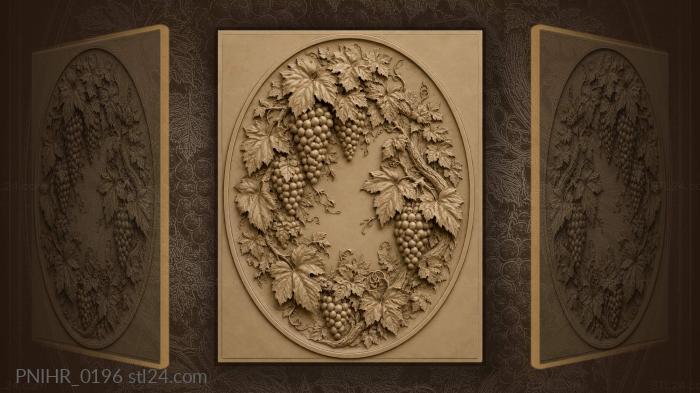 Bunches ringing an open centre 3d STL model