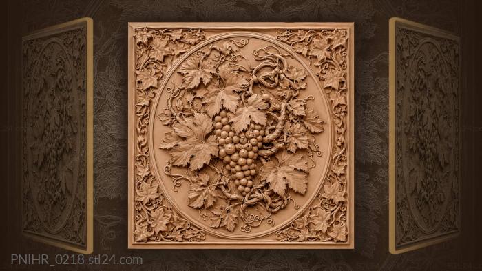 Round berries inside an ivy border 3d STL model