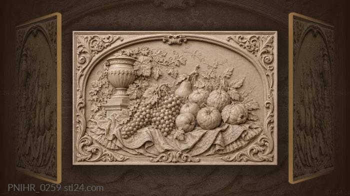 Fruit on a linen cloth 3d STL model