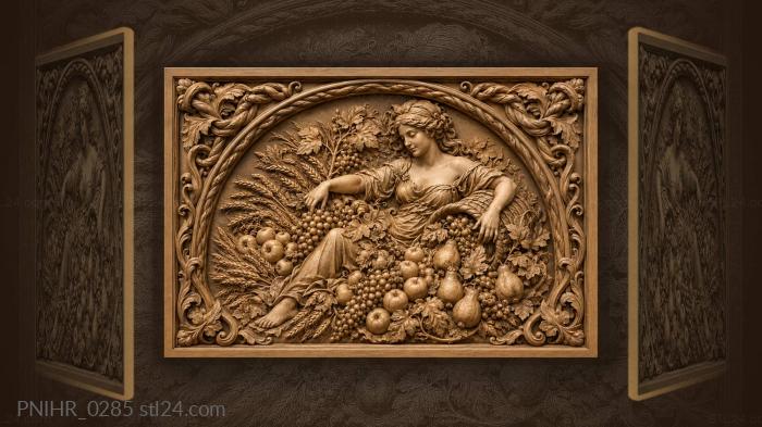 Wheat among apples and pears 3d STL model