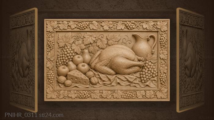 Autumn harvest feast abundant still life 3d STL model