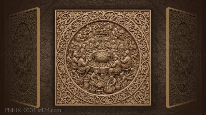 Cauldron in the middle of the feast 3d STL model